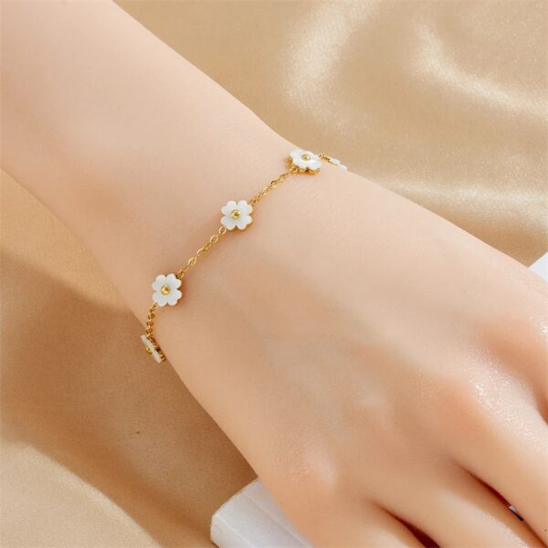 Pulsera Flores Blancas - Imagen 2