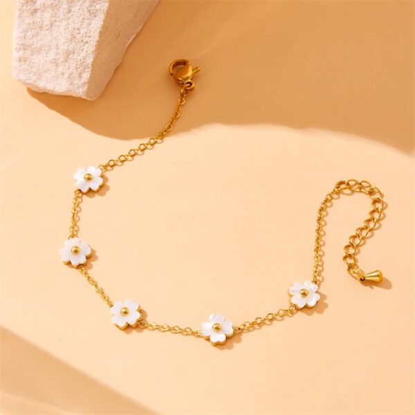 Pulsera Flores Blancas - Imagen 4